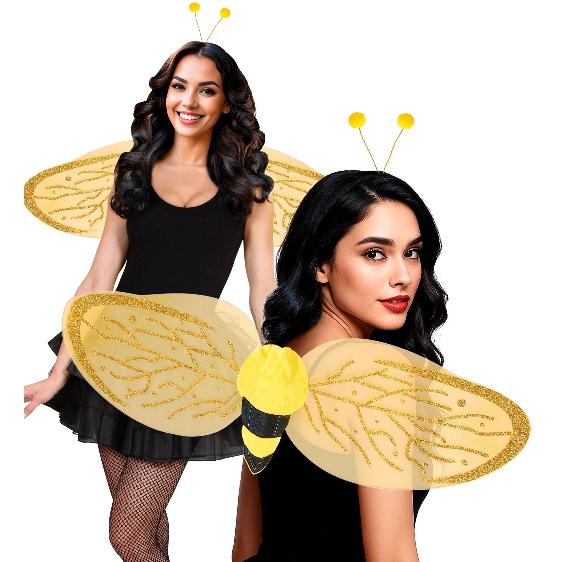 "BIENE" Dress-up Set (Flügel, Antennen) – Ansicht 3