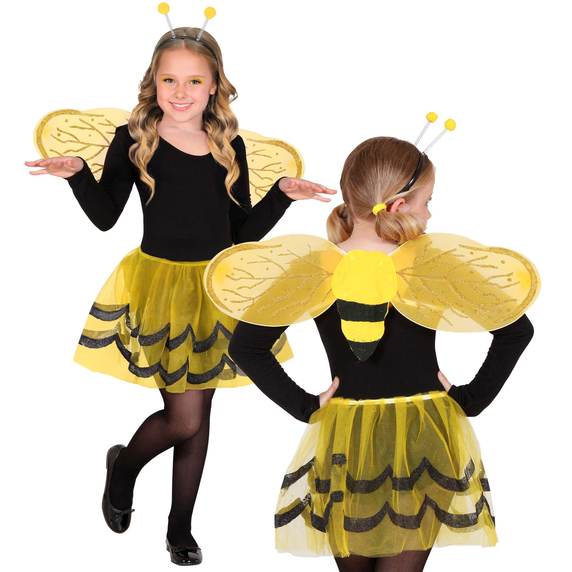 "BIENE" Dress-up Set (Tutu, Flügel, Antennen) – Ansicht 3