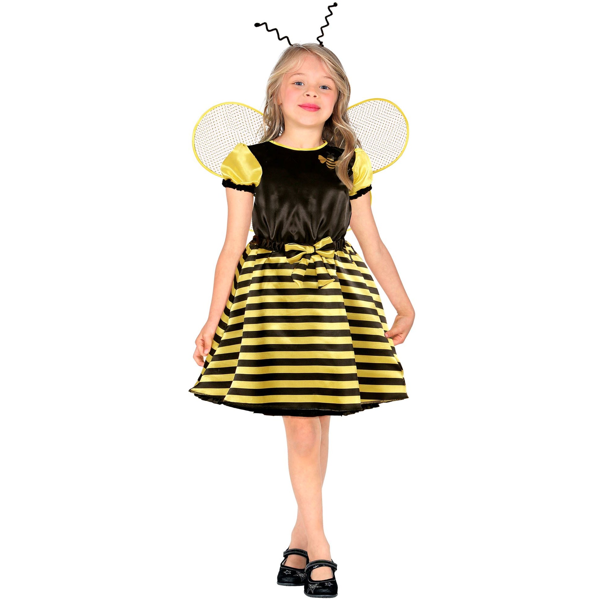 "BIENE" (Kleid, Unterrock, Gürtel mit Schleife, Flügel, Fühler) – Vorderansicht