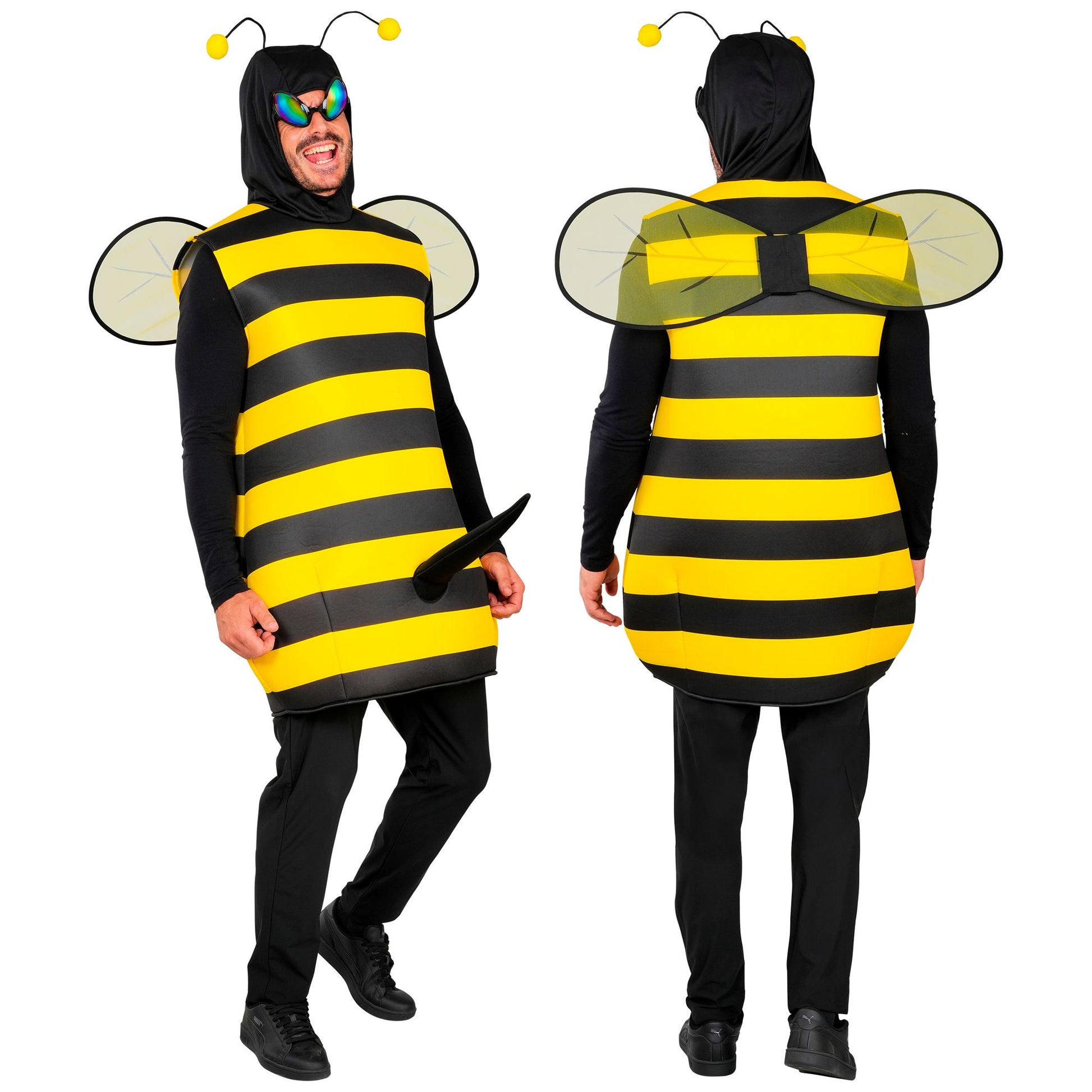 "BIENE MIT STACHEL" (Robe mit Kapuze, Flügel, Brille) – Ansicht 4