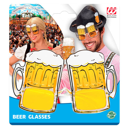 BIERGLAS-BRILLE – Detailansicht