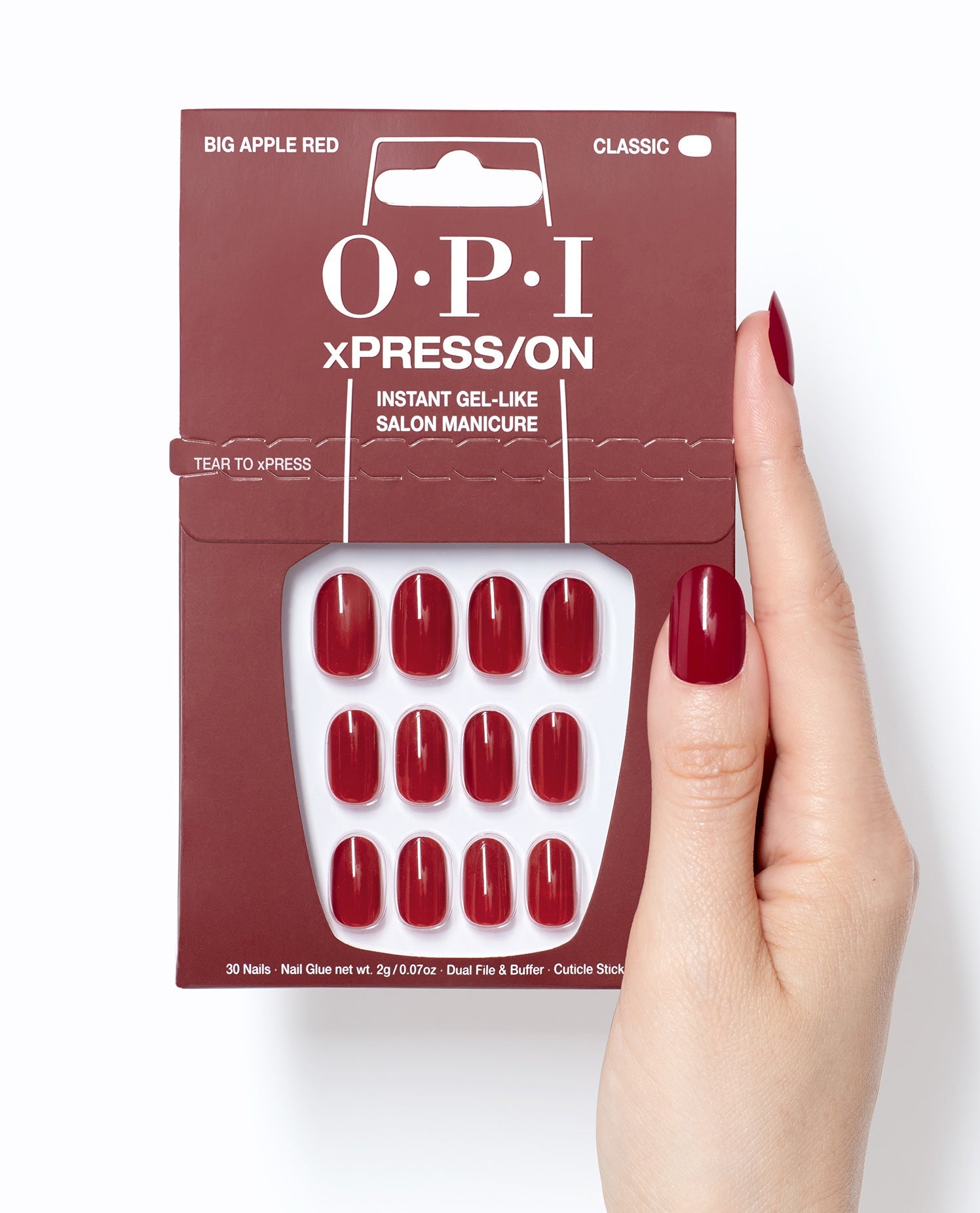 OPI OPI Xpress-On Künstliche Nägel Big Apple Red 30 Stück Kosmetik