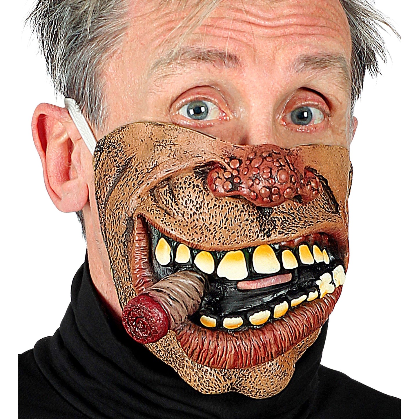"BIKER HALBMASKE FÜR DAS UNTERE GESICHT" – Vorderansicht