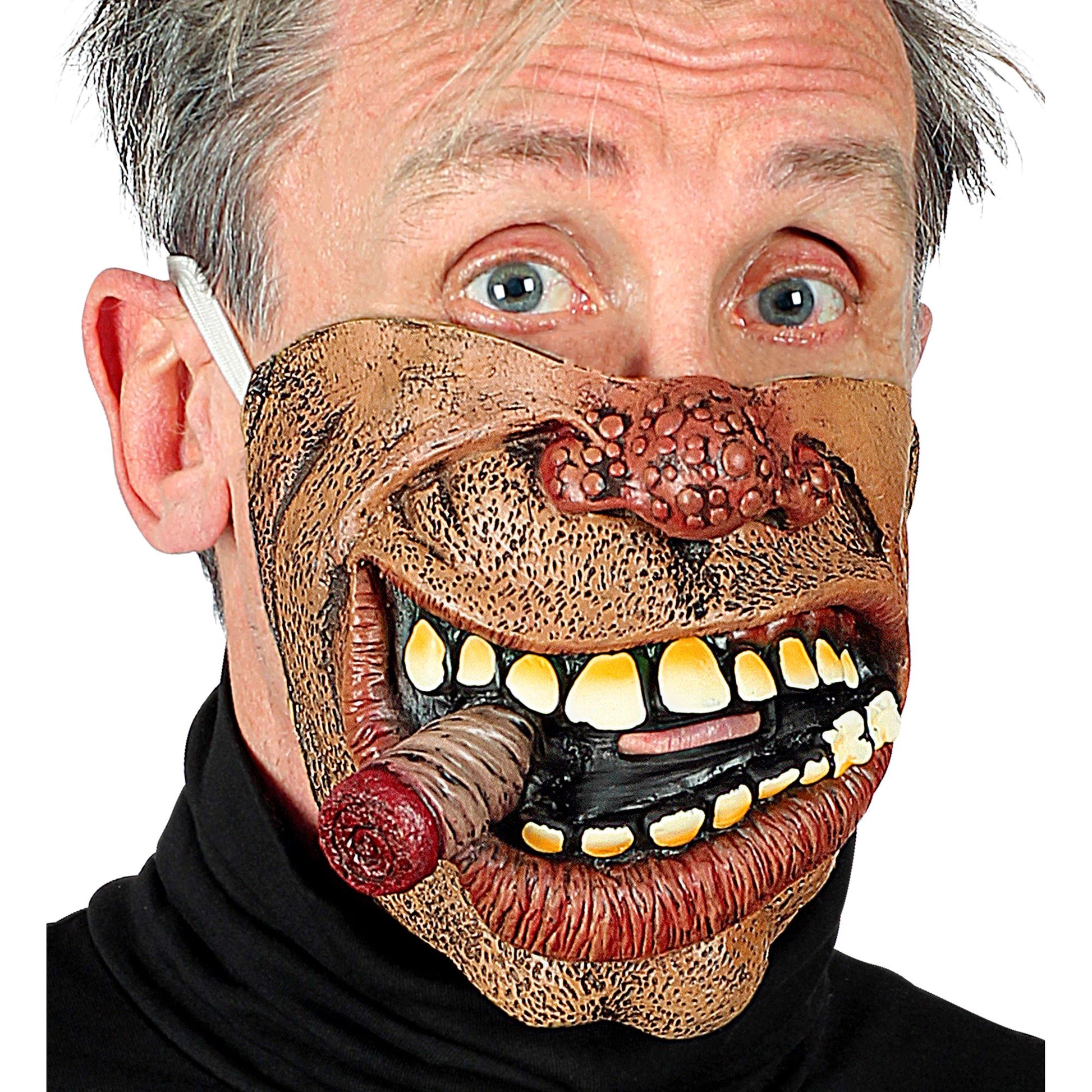 "BIKER HALBMASKE FÜR DAS UNTERE GESICHT" – Vorderansicht