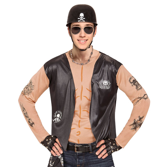 "BIKER" (T-Shirt mit Weste) – Vorderansicht
