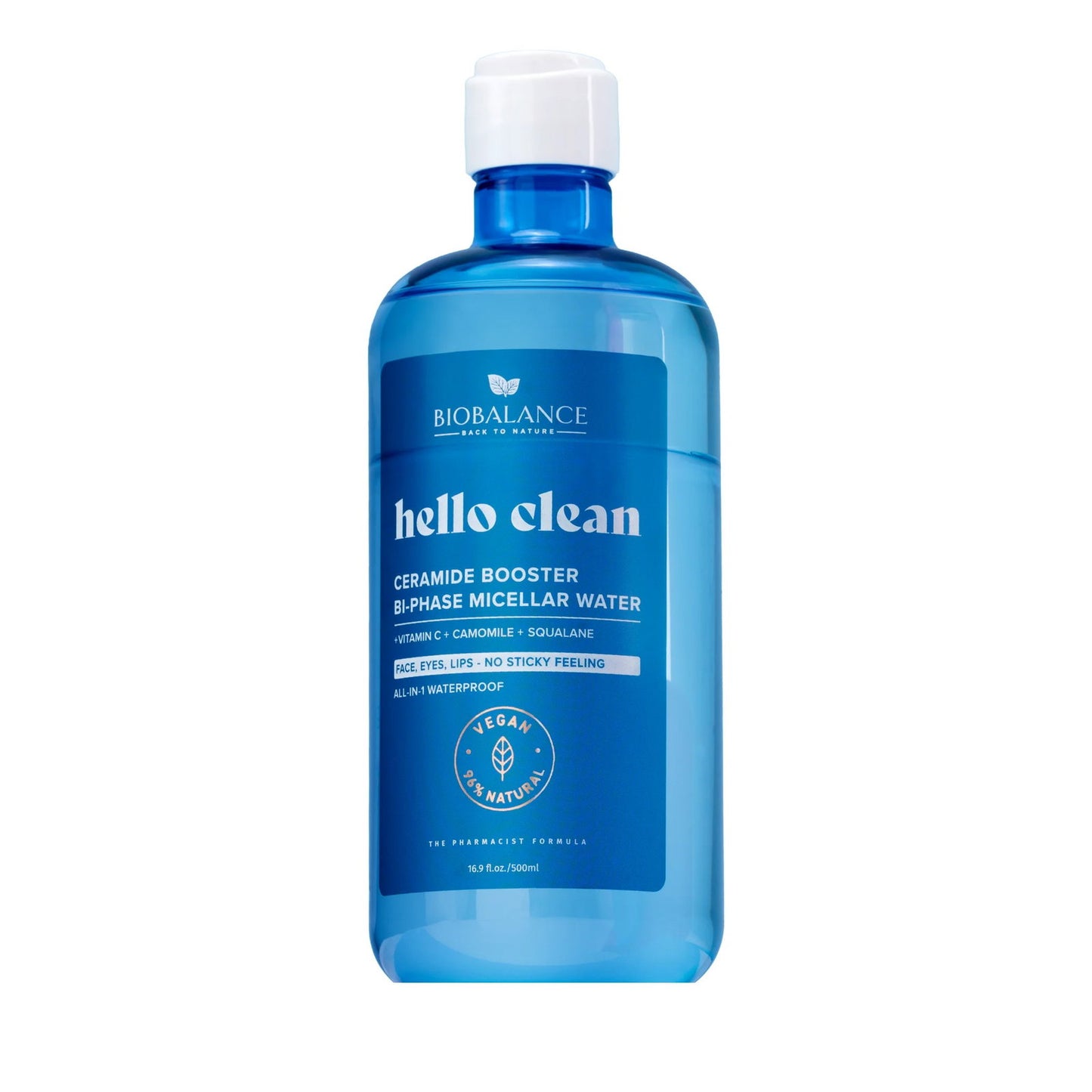 Bio Balance, Ceramide Booster, Cleansing, Hydrating & Soothing, Mizellenwasser, Für empfindliche Haut, 500 ml