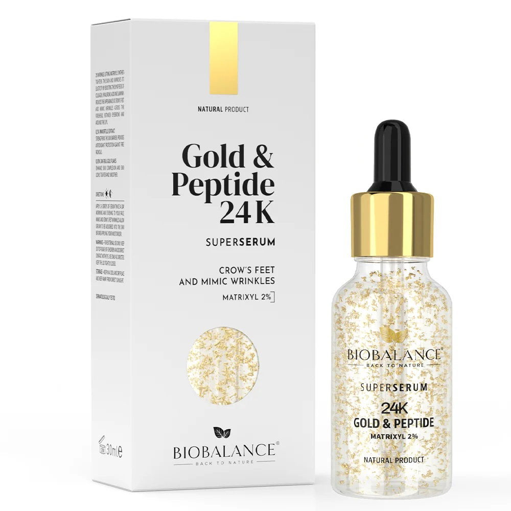 Bio Balance, Gold & Peptide 24K, Firming & Anti-Wrinkle, Tag & Nacht, Serum, Für Augen- & Lippenkontur, 30 ml
