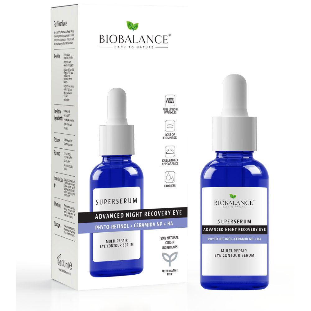 Bio Balance, Advanced Night Recovery, Hydrating & Anti-Wrinkle, Nacht, Augenserum, 20 ml