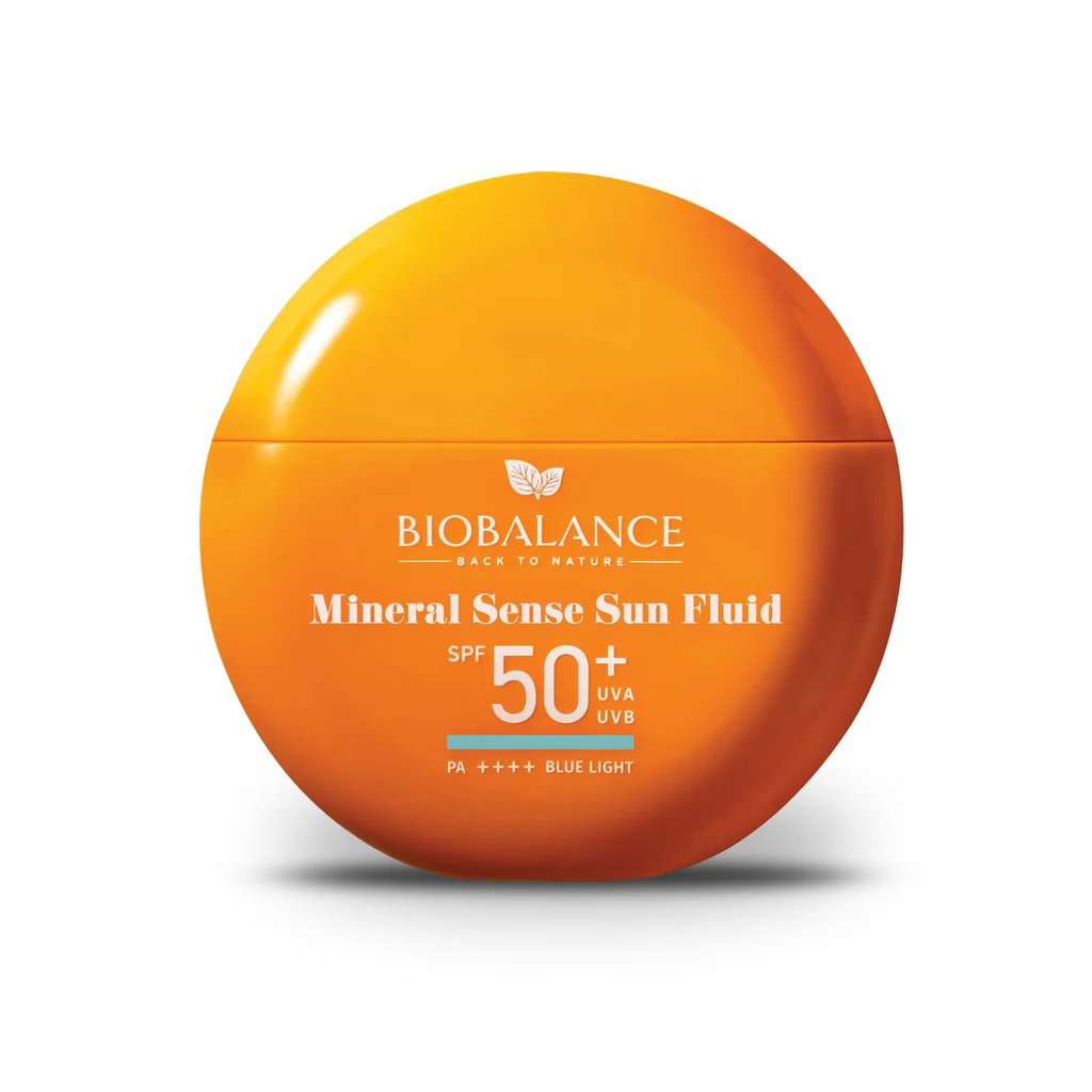 Bio Balance, Mineral Sense Sun, Protecting, Vor Sonneneinstrahlung, Flüssigkeit, Für das Gesicht, SPF 50, 40 ml