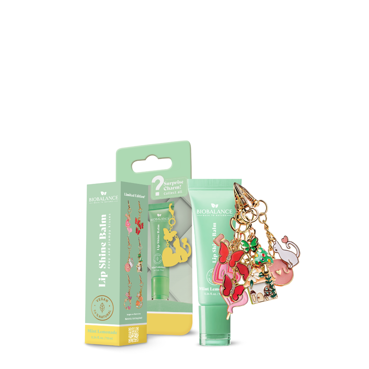 Bio Balance, Mint Lemonade, Hydrating & Volumizing, Lippenbalsam, 10 ml