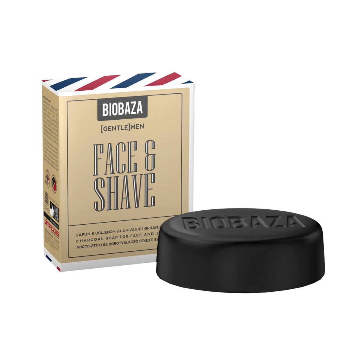 Biobaza, Black Energy, Holzkohle, Sebumregulierend, Rasierseife, 100 g