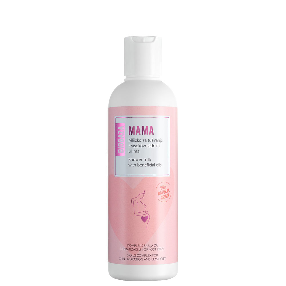Biobaza, Mama, Natürliche Inhaltsstoffe, Gegen Dehnungsstreifen, Duschcreme, 200 ml