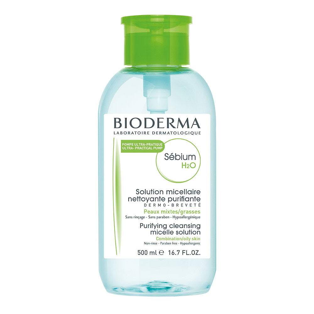 Bioderma, Sebium H2O, Wirkstoffe, Reinigung, Mizellenwasser, Für Mischhaut bis ölige Haut, 500 ml