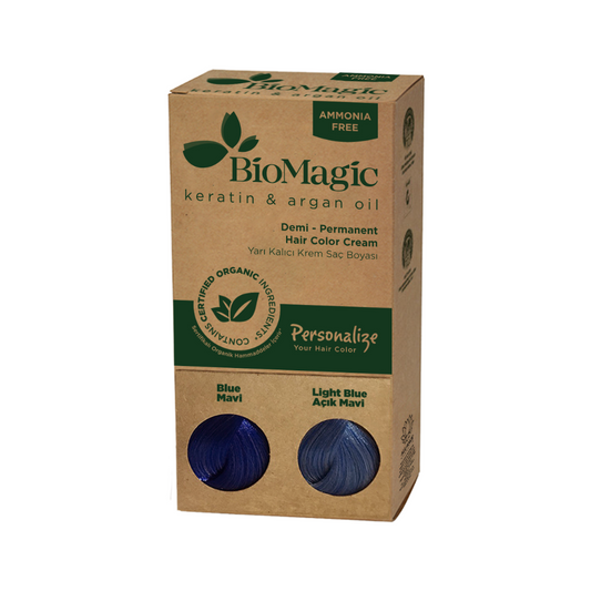 Biomagic Biomagic, Biomagic, Keratin & Argan Oil, Demi-permanente Haarfarbe, Blue, 60 ml *Tester