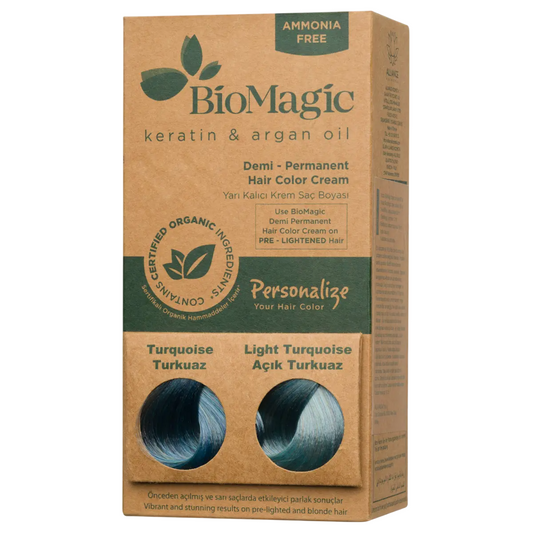 Biomagic Biomagic, Biomagic, Keratin & Argan Oil, Demi-permanente Haarfarbe, Turquoise, 250 ml *Tester