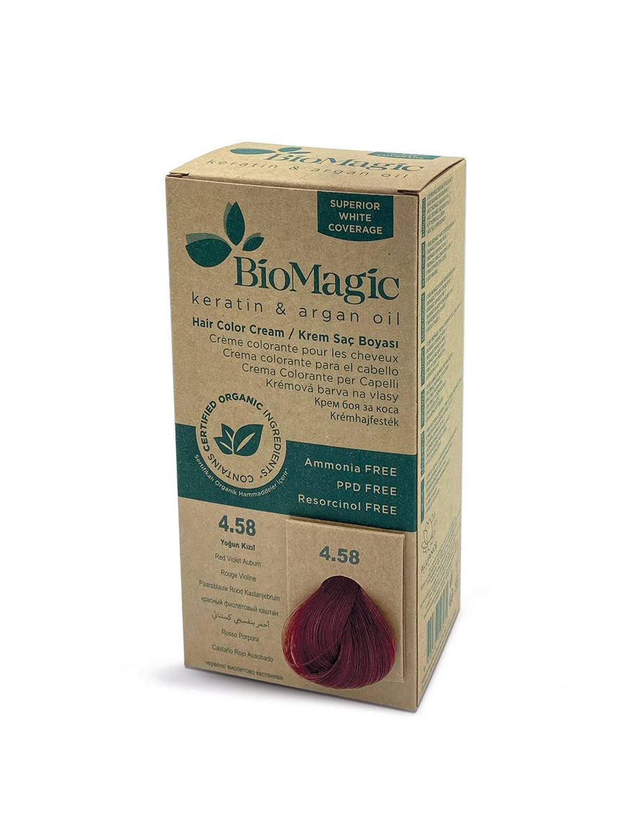 Biomagic Biomagic, Biomagic, Keratin & Argan Oil, Permanente Haarfarbe, 4.58 , 250 ml *Tester