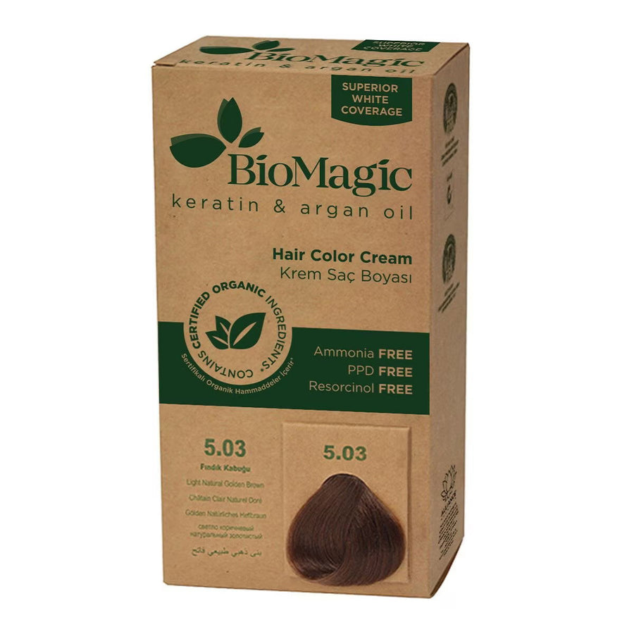 Biomagic Biomagic, Biomagic, Keratin & Argan Oil, Permanente Haarfarbe, 5.03 , 250 ml *Tester
