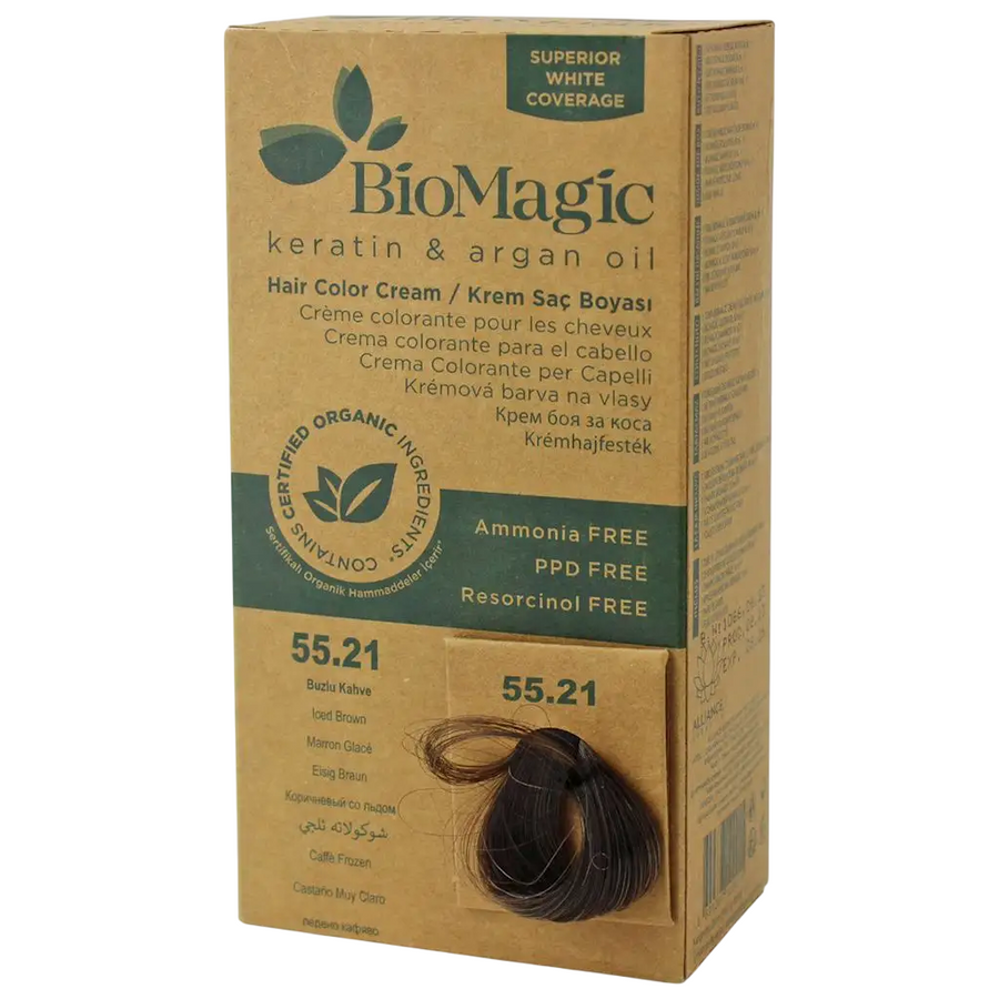 Biomagic Biomagic, Biomagic, Keratin & Argan Oil, Permanente Haarfarbe, 55.21 , 250 ml *Tester