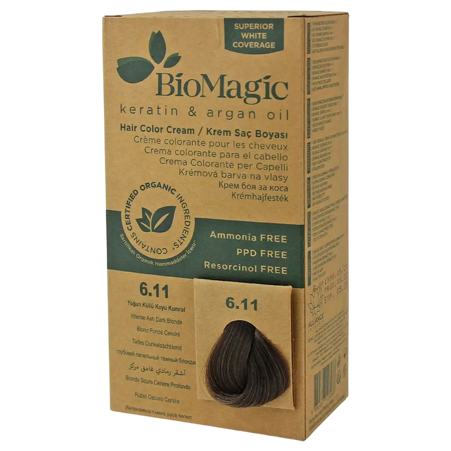 Biomagic Biomagic, Biomagic, Keratin & Argan Oil, Permanente Haarfarbe, 6.11 , 250 ml *Tester