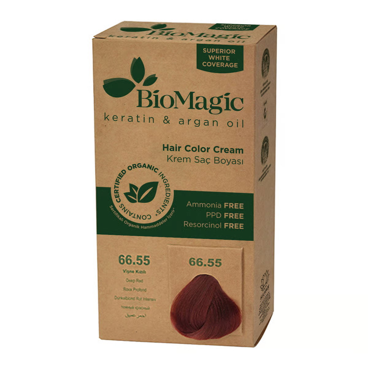 Biomagic Biomagic, Biomagic, Keratin & Argan Oil, Permanente Haarfarbe, 66.55 , 250 ml *Tester
