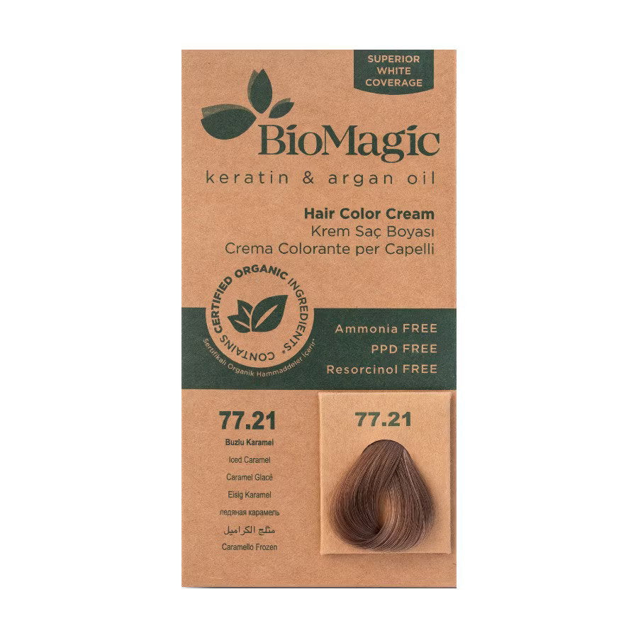 Biomagic Biomagic, Biomagic, Keratin & Argan Oil, Permanente Haarfarbe, 77.21 , 250 ml *Tester