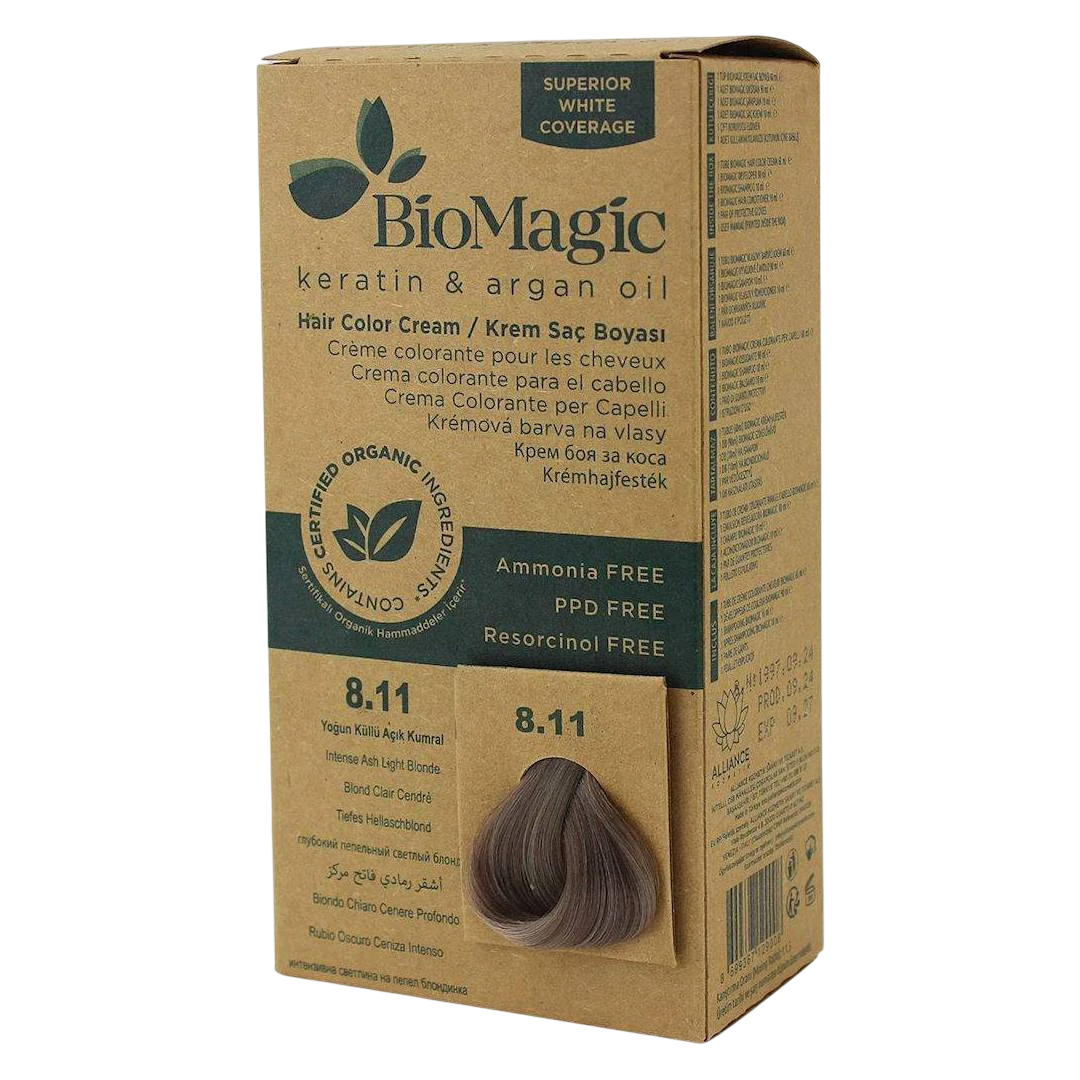 Biomagic Biomagic, Biomagic, Keratin & Argan Oil, Permanente Haarfarbe, 8.11 , 250 ml *Tester