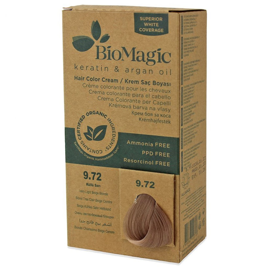 Biomagic Biomagic, Biomagic, Keratin & Argan Oil, Permanente Haarfarbe, 9.72 , 250 ml *Tester