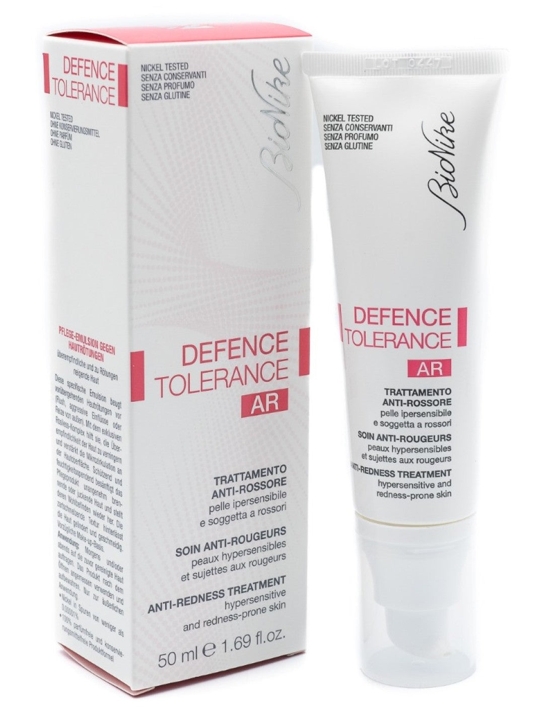 BioNike, Defence Tolerance AR, Soothing, Protecting & Anti-Redness, Day & Night, Cream, For Face, 50 ml