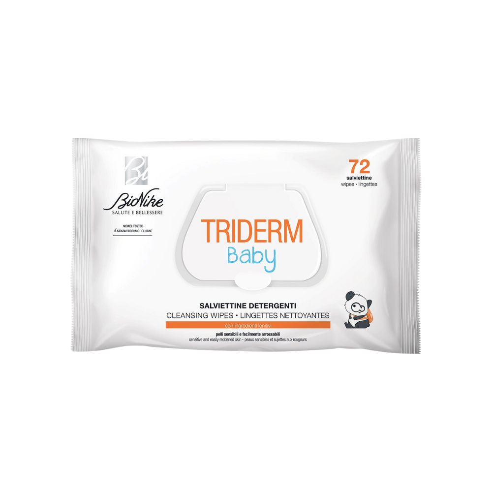 BioNike, Triderm Baby, Reinigungstücher, For Face & For Hands, 72 stk