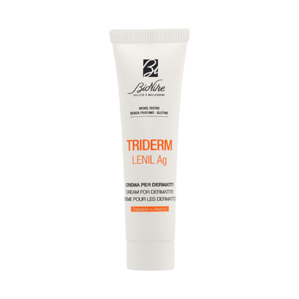 BioNike, Triderm Lenil Ag, Soothing & Repairing, Day & Night, Local Treatment Cream, For Face, 30 ml