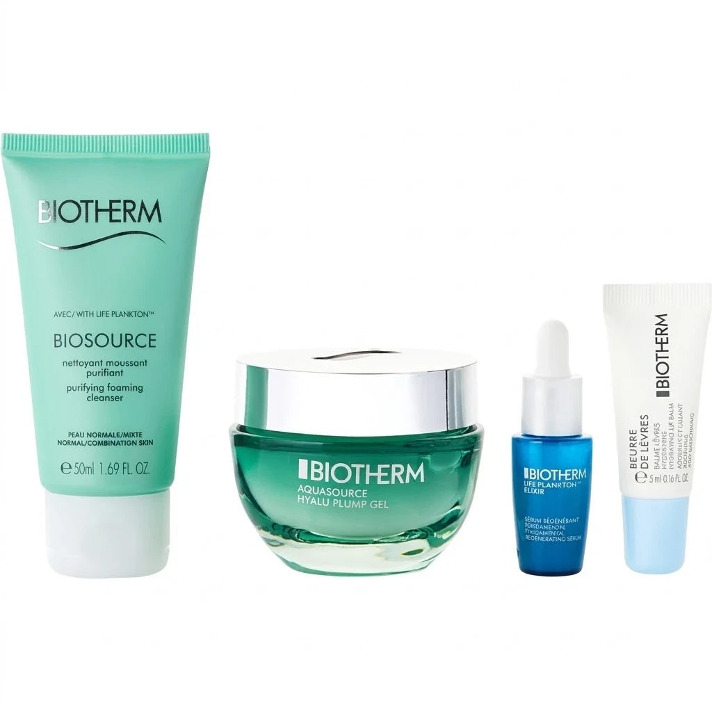 BIOTHERM SET AQUASOURCE HYALU B/M 50 ML + CLEANSER 50 ML + GEL 15 ML + SERUM 7 ML