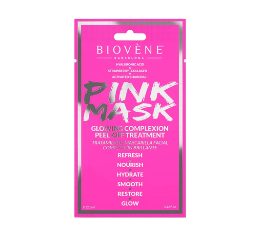 Biovene Biovene, Pink Mask, Leuchtend, Peel-Off-Maske, Für das Gesicht, 12.5 ml *Tester