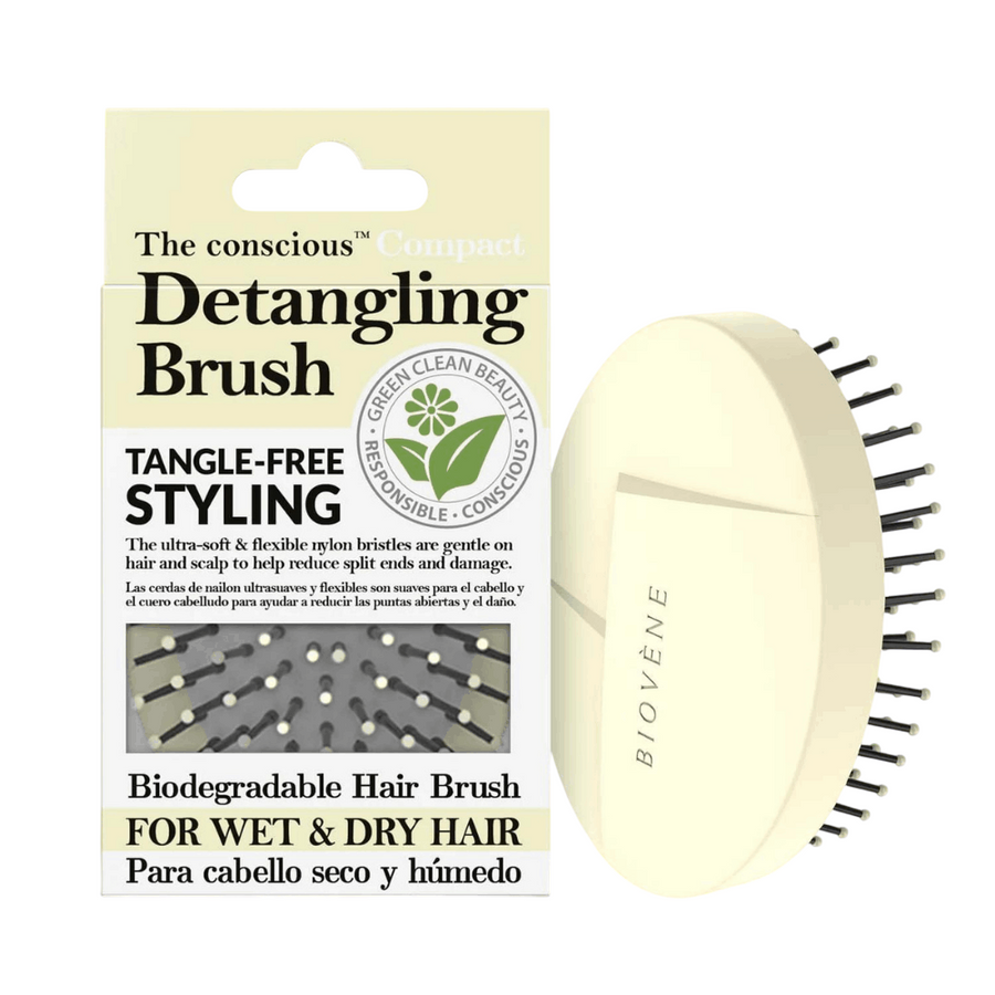 Biovene, The Conscious, Compact, Haarbürste, Canary Yellow, Zum Stylen