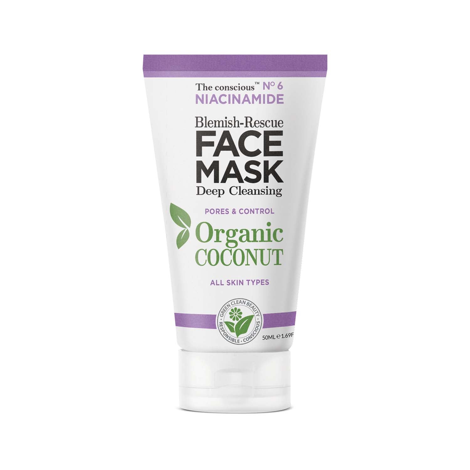 Biovene Biovene, The Conscious No.6, Kokosnuss, Porenreinigung, Crememaske, Für das Gesicht, 50 ml Regular