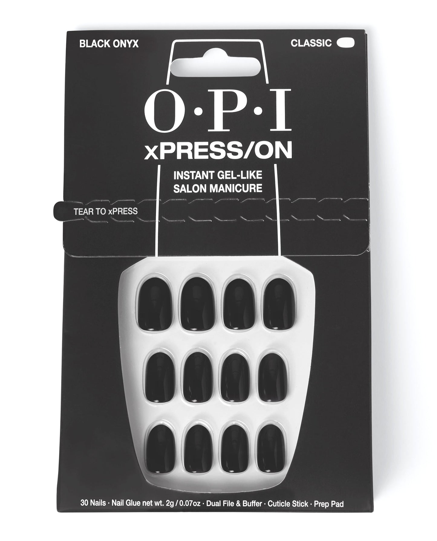 Opi Xpress-On Uñas Tonos Icónicos Lady In Schwarz 30 U