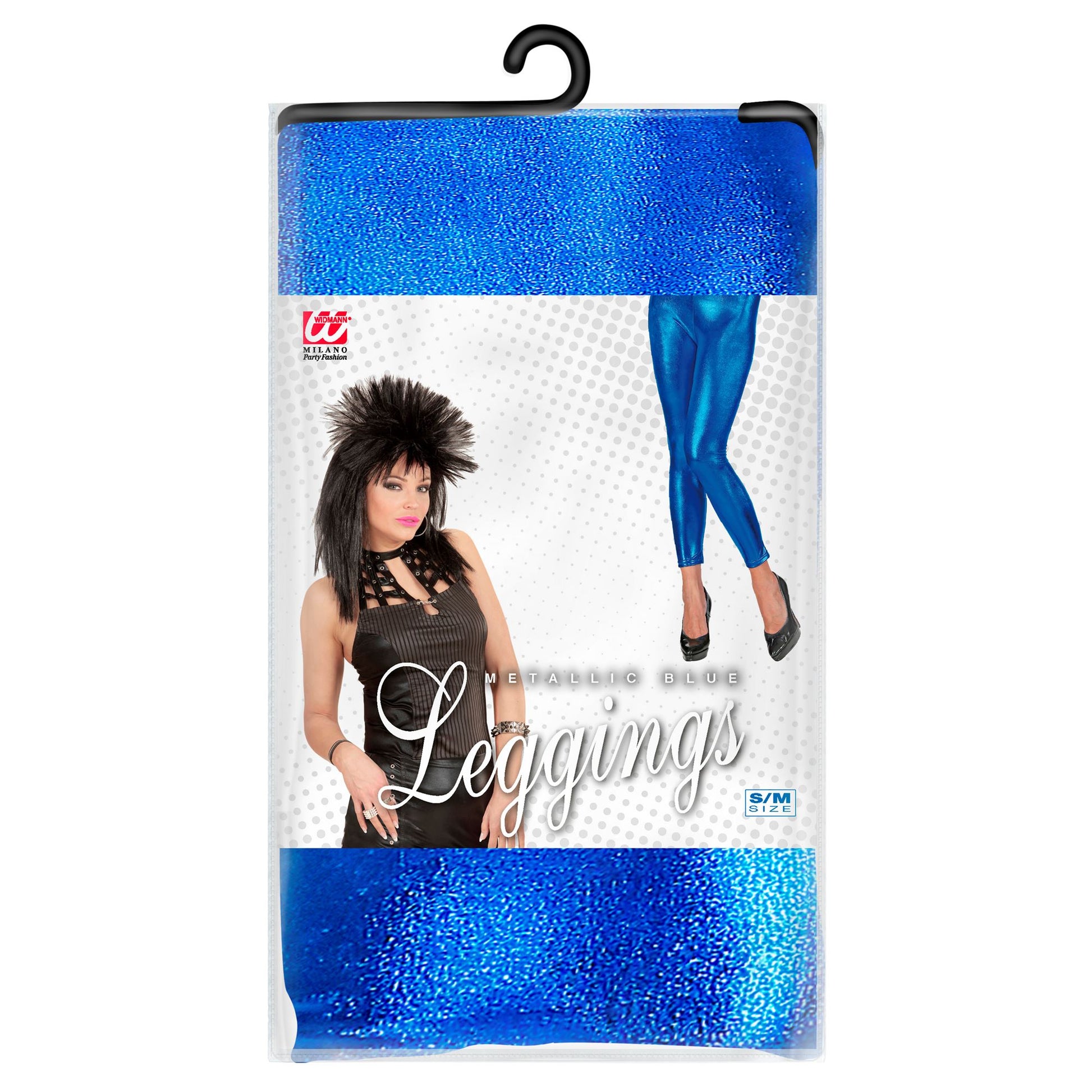 "BLAU METALLIC LEGGINGS" – Detailansicht