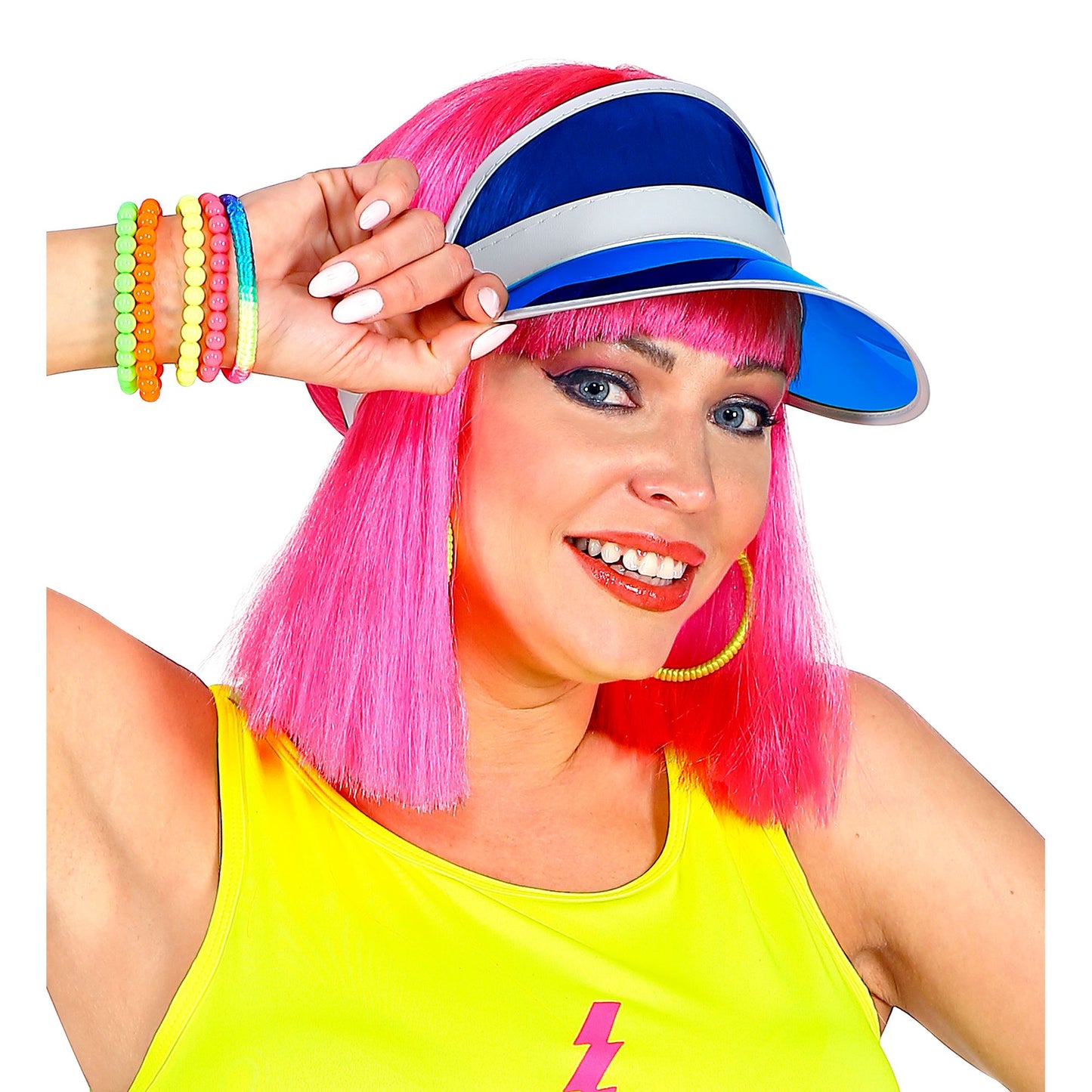 "BLAUE 80er JAHRE SONNENKAPPE" – Ansicht 5