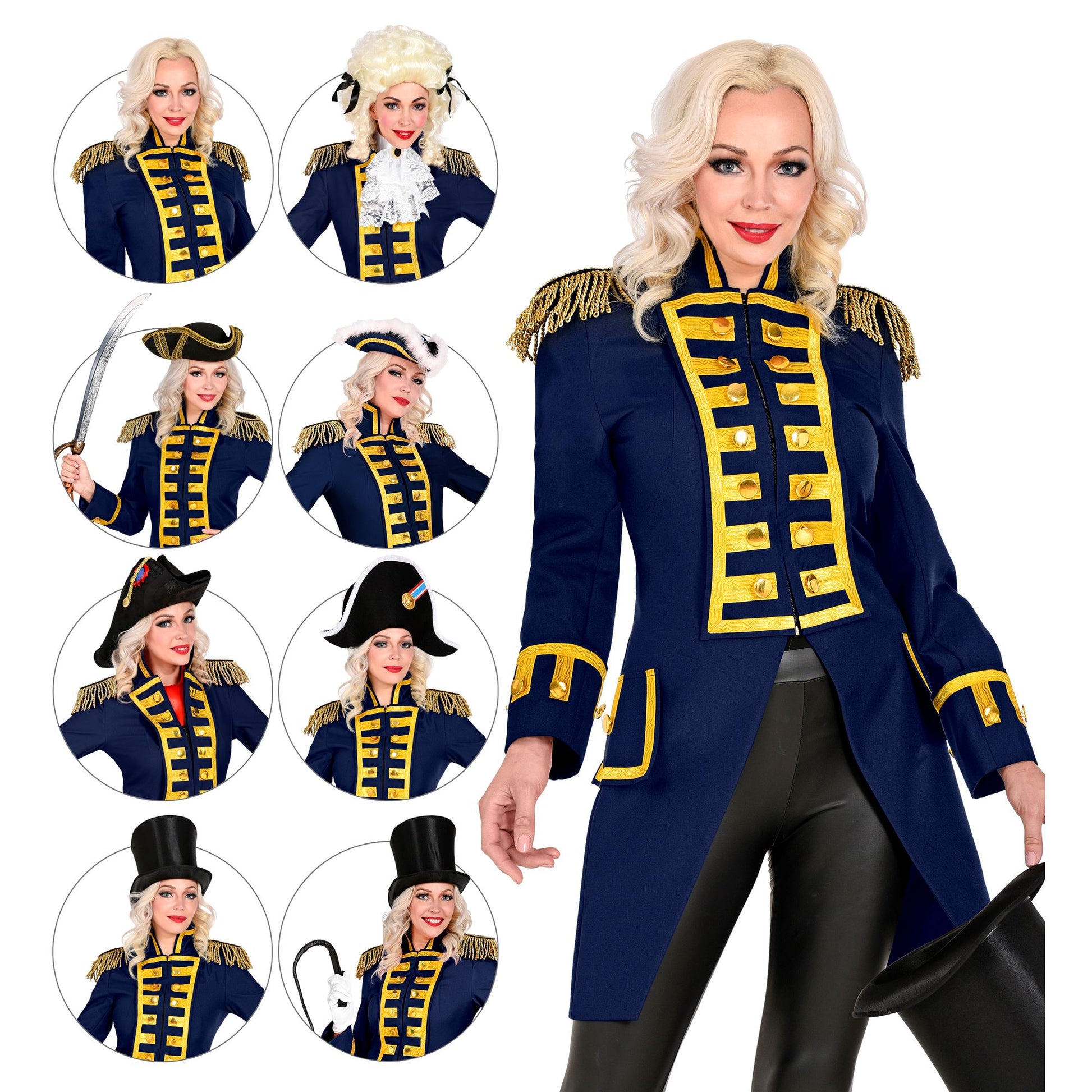 "BLAUE GARDEUNIFORM / PARADEFRACK" für Damen – Ansicht 5