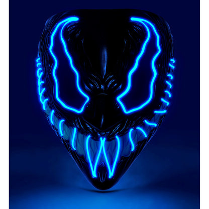 "BLAUE LED-MONSTERMASKE" – Vorderansicht