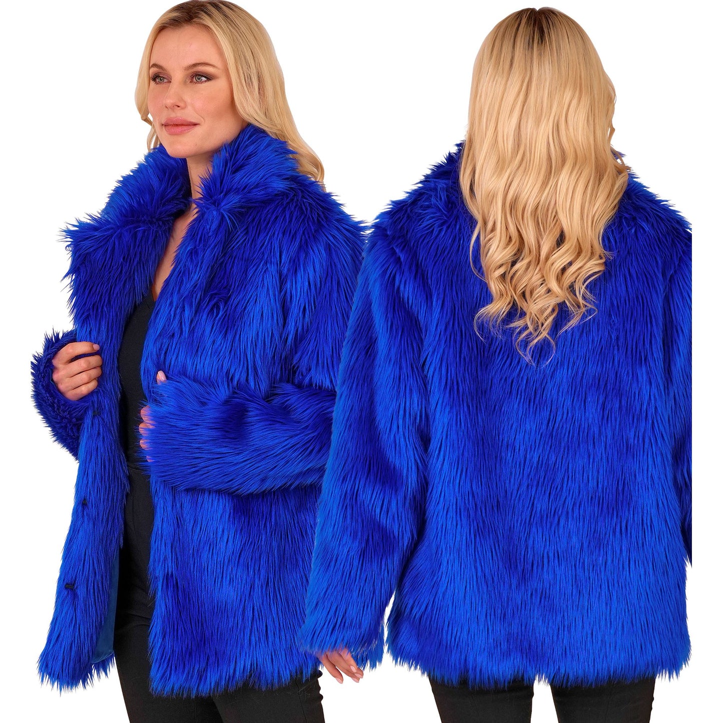 "BLAUE PLÜSCHJACKE" – Detailansicht