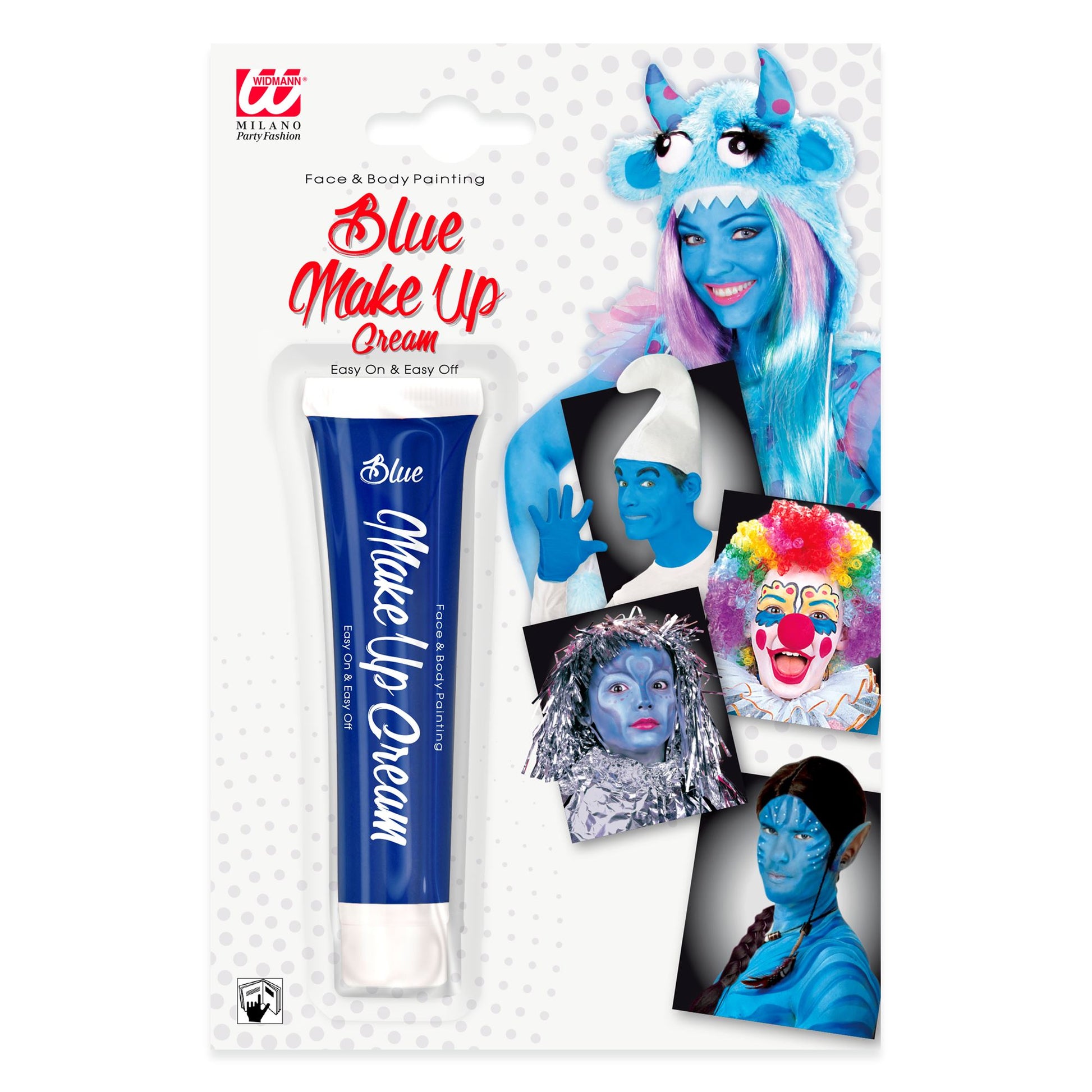 "BLAUE SCHMINKE IN TUBE" - 28 ml – Vorderansicht
