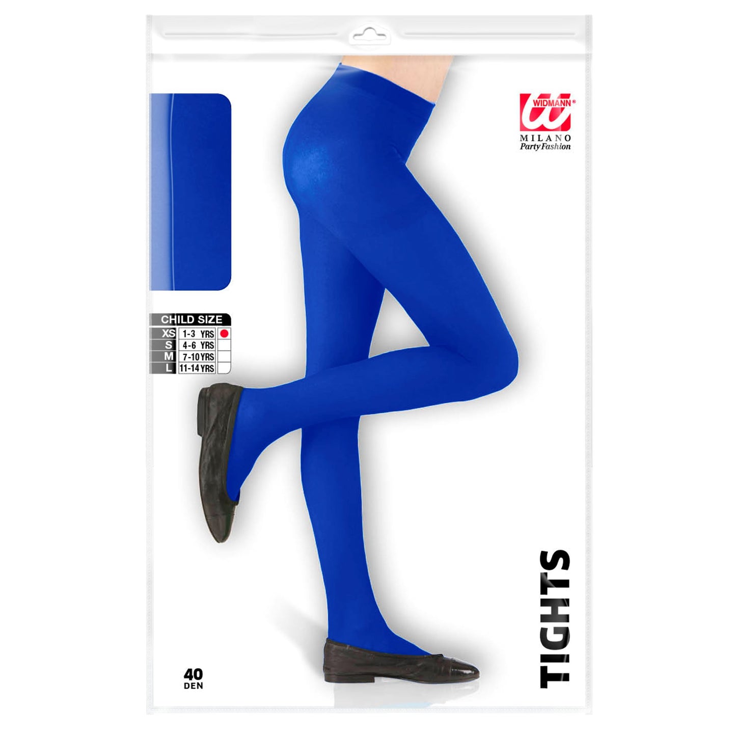 "BLAUE STRUMPFHOSE" 40 DEN – Detailansicht