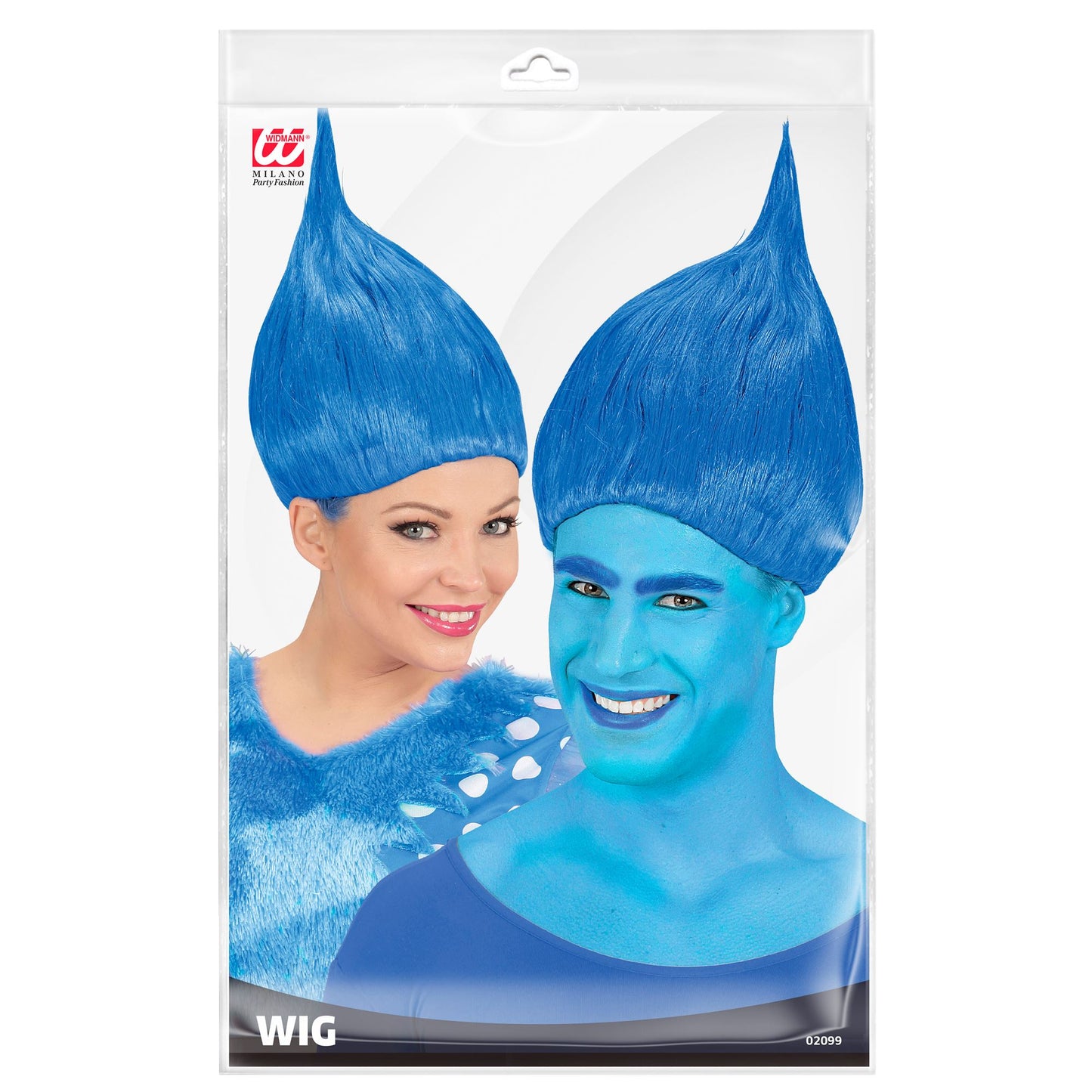 "BLAUE TROLLPERÜCKE" – Detailansicht