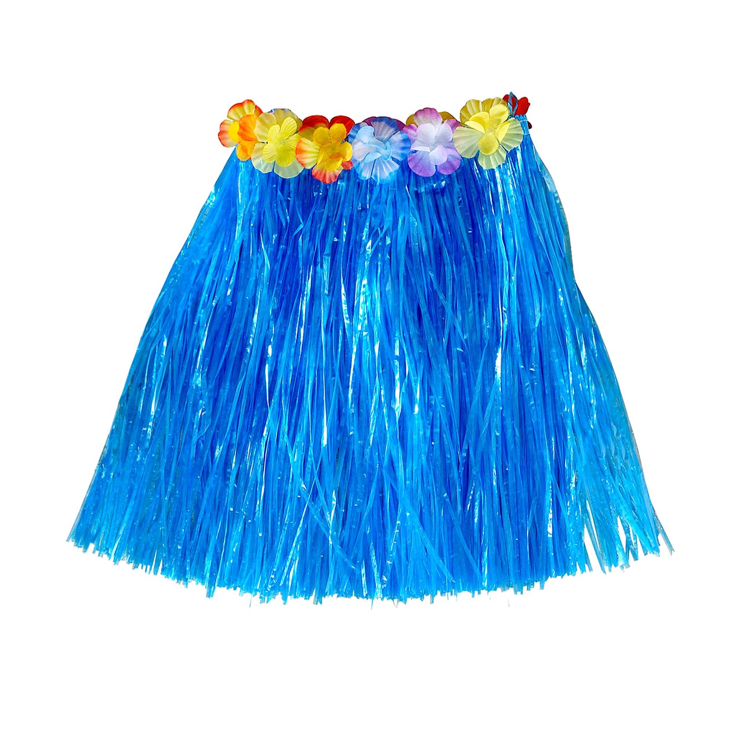 "BLAUER HAWAII BASTROCK MIT BLUMENGÜRTEL" 45 cm – Ansicht 3