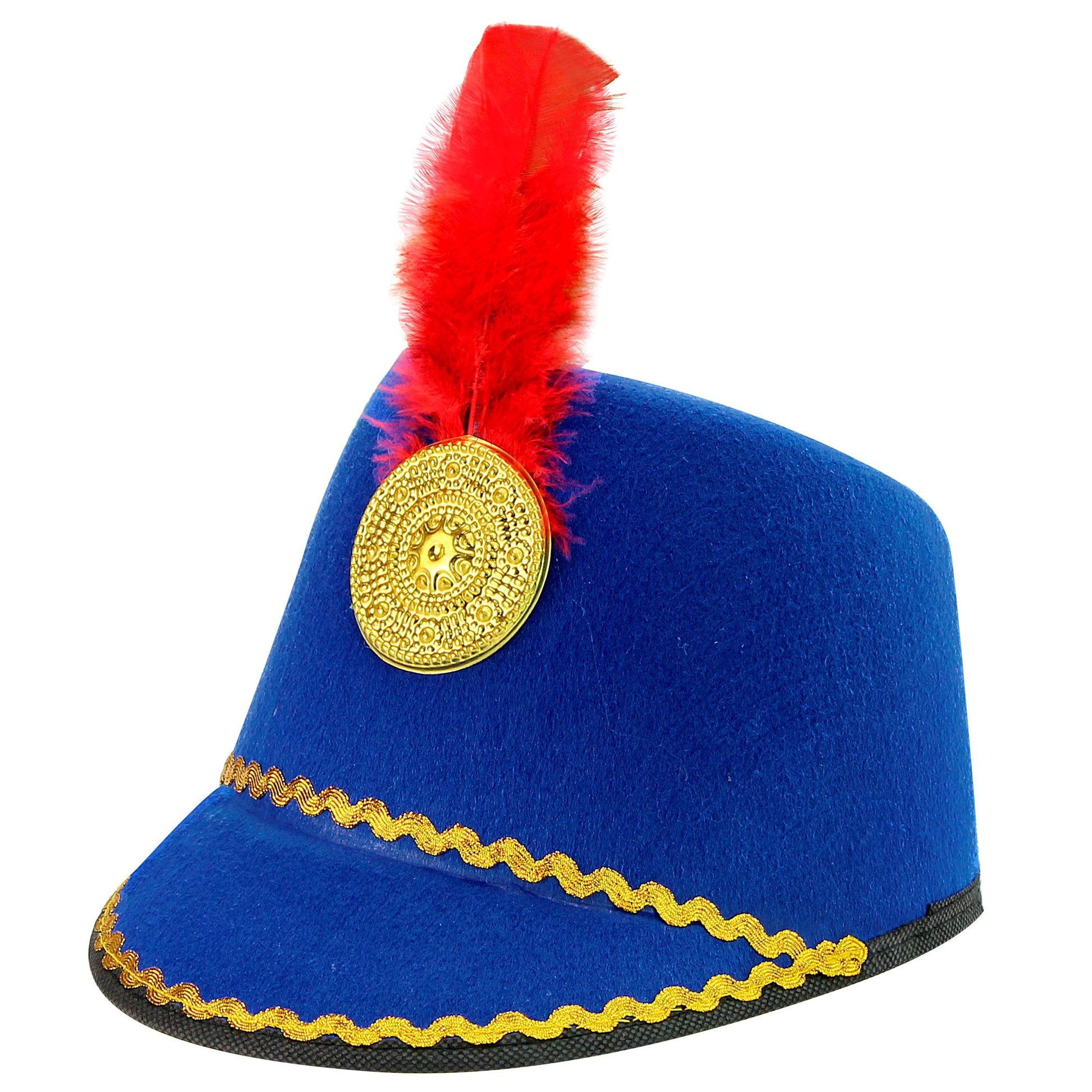 "BLAUER MAJORETTE HUT" aus Filz – Vorderansicht