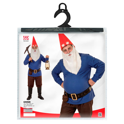 "BLAUER ZWERG" (Jacke, Hose, Gürtel mit Tasche, Schuhüberzieher, Hut, Augenbrauen und Bart) – Ansicht 4