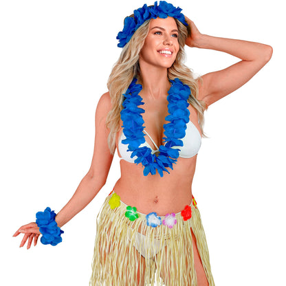 "BLAUES HAWAII-SET" (Halskette, Sitrnband, Armband) – Ansicht 4