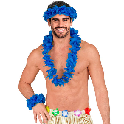 "BLAUES HAWAII-SET" (Halskette, Sitrnband, Armband) – Ansicht 5
