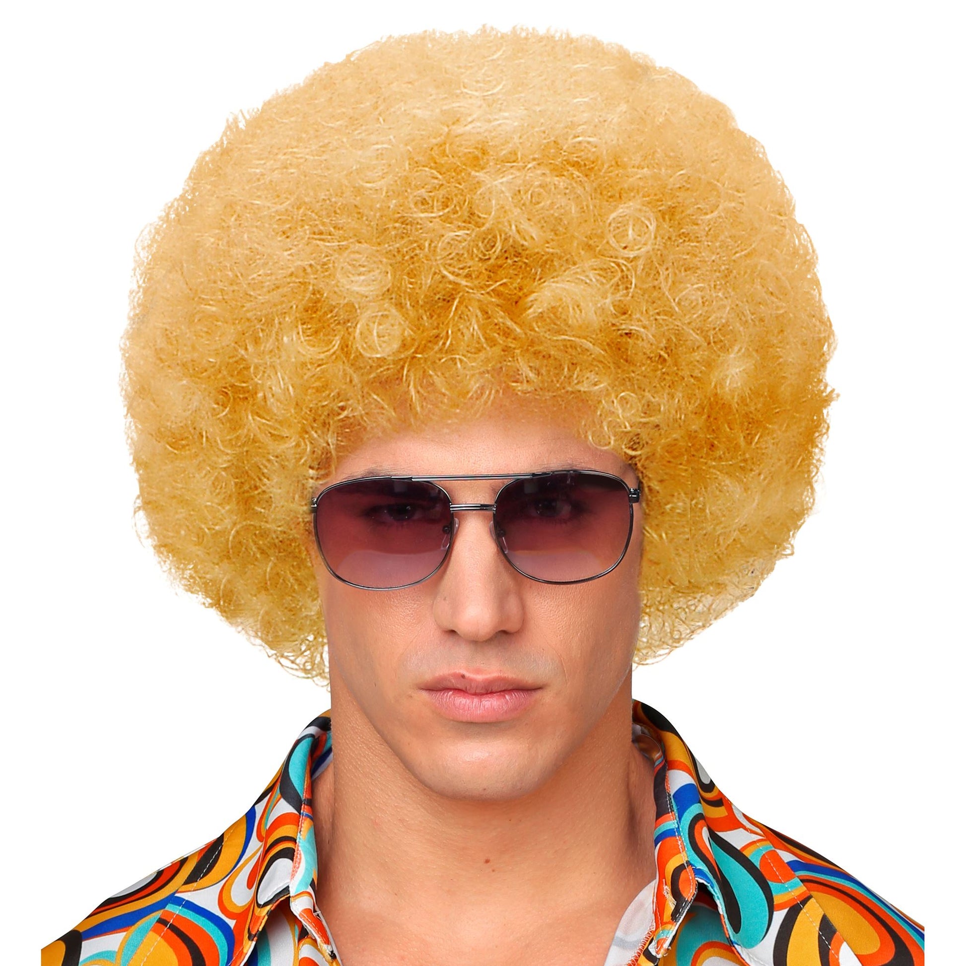 "BLONDE DISCO 70er JAHRE PERÜCKE UNISEX" in Polybag – Ansicht 3