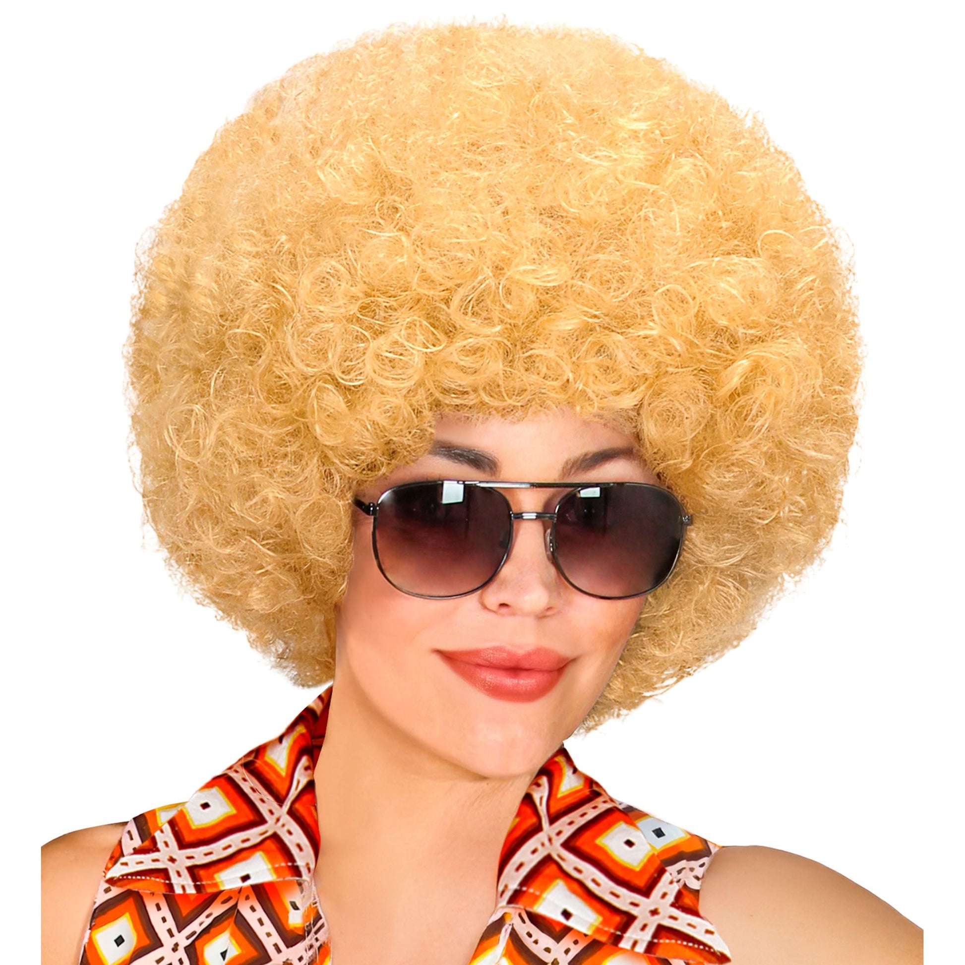 "BLONDE DISCO 70er JAHRE PERÜCKE UNISEX" in Polybag – Ansicht 4